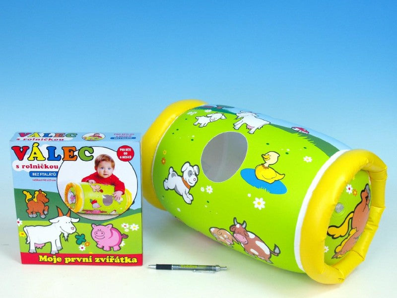 Válec s rolničkou 42x23cm Moje první zvířátka 6m+