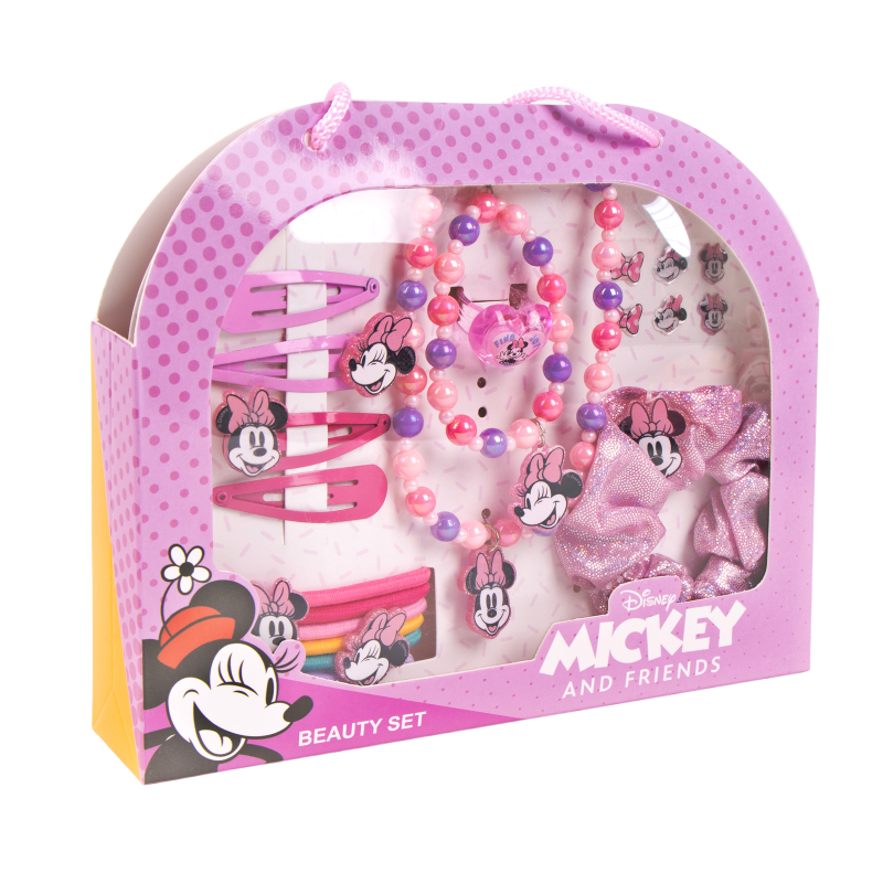 Sada šperků/vlasových doplňků v kabelce Disney Minnie