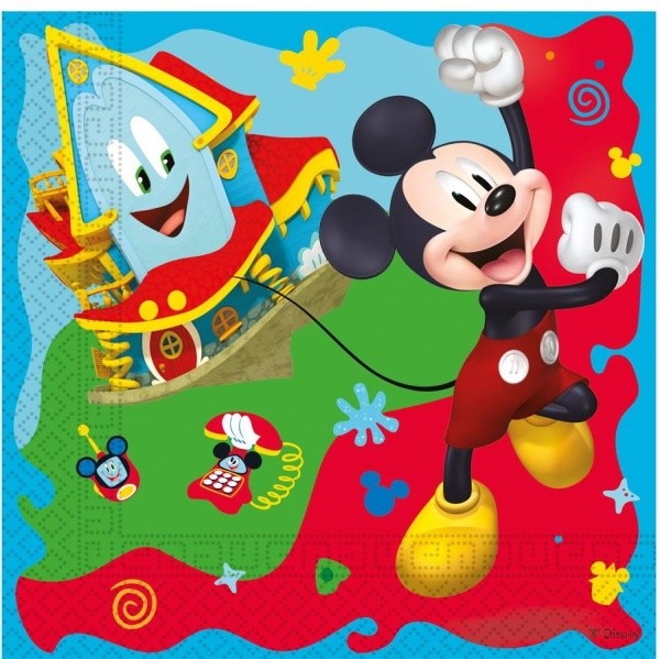 Ubrousky papírové Mickey Rock The House 20 ks