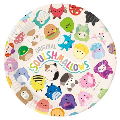 Papírové talíře Squishmallows 23 cm, 8 ks