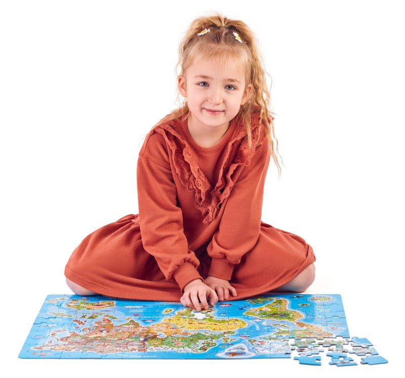 Puzzle - Mapa světa 160 ks