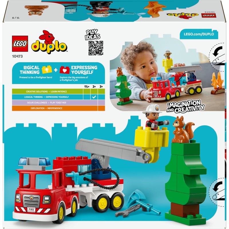 LEGO® 10473 Hasičské auto s hadicí a hasičem