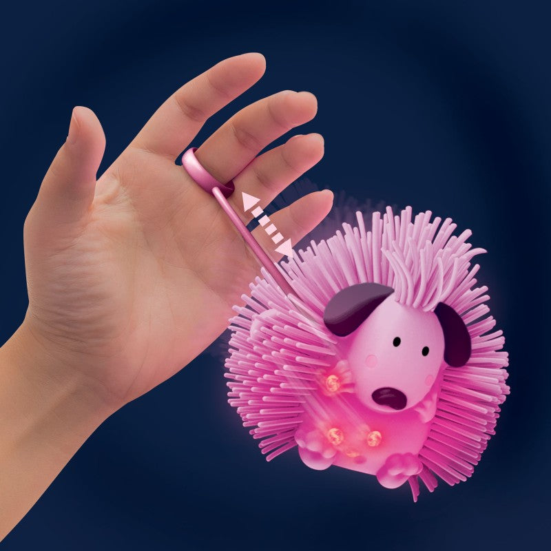Zvířátko - mazlíček Jiggly blikající růžové