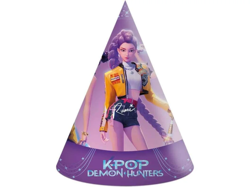 Čepičky papírové K-Pop Demon Hunters 6 ks