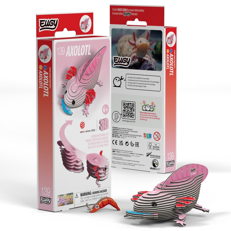 EUGY Axolotl 3D kartonová skládačka