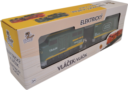 BABU vláčky - Elektrický vláček zelený - set 2 ks