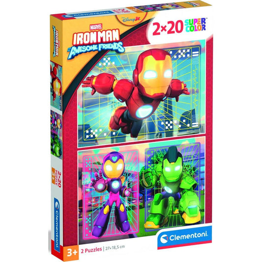 Clementoni - Puzzle 2x20 Iron-Man