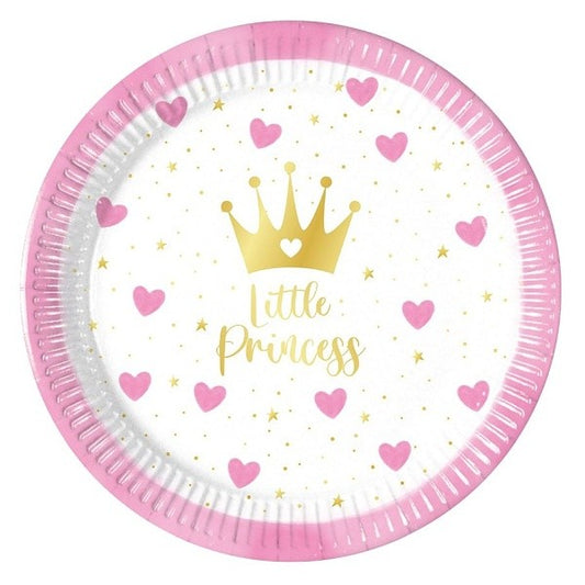Talířky papírové My Little Princess 8ks 20cm