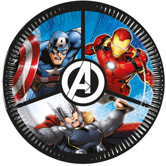Taliře papírové Avengers Evergreen 20 cm 8 ks