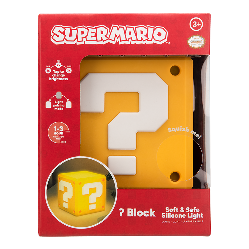 Super Mario světlo SquishyGlo Question blok