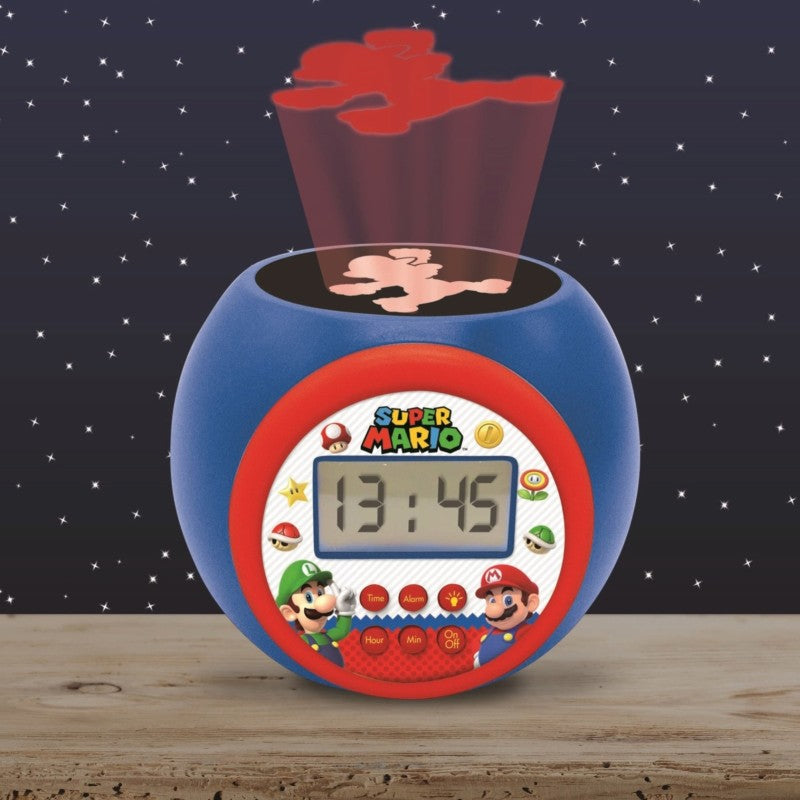 Lexibook budík Super Mario se stropním projektorem