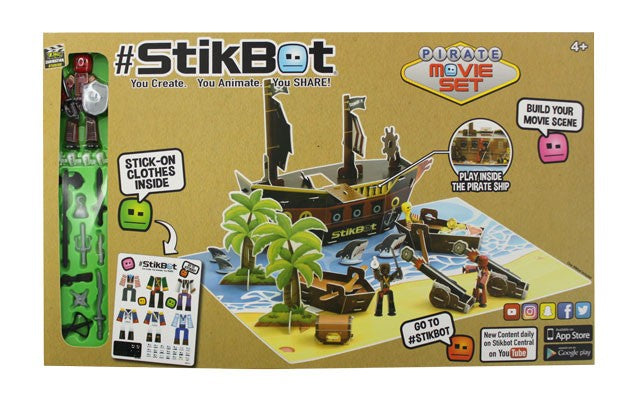 Stikbot filmařská sada pirátská loď nebo farma Pirátská loď