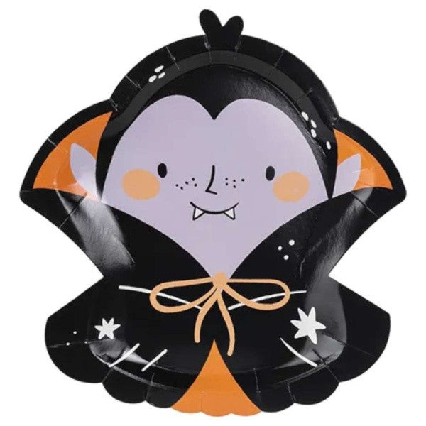 Halloween Happy -Taliře papírové Drákula 23 x 25 cm 6 ks