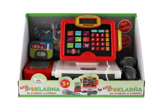 Pokladna malá digitální plast se zvukem se světlem