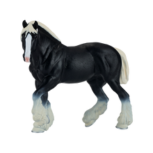 Kůň Clydesdale černý figurka