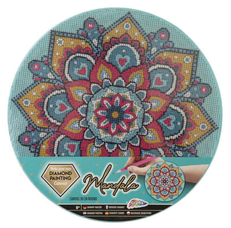 Diamantové malování mandala zelená