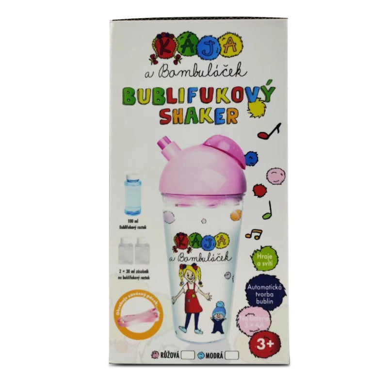 Kája a Bambuláček Bublifukový Shaker modrý