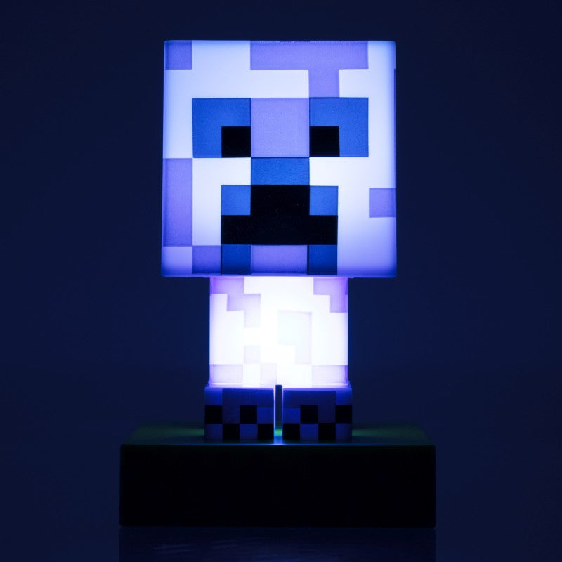 Icon Light Minecraft - Creeper modrý