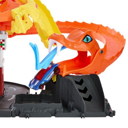 Hot Wheels city hladová kobra útočí na pizzerku