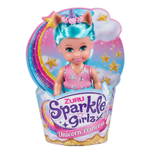 Víla jednorožec Sparkle Girlz malá v kornoutku
