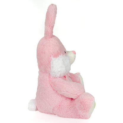 Plyšový králík sedící modrý/růžový 70 cm