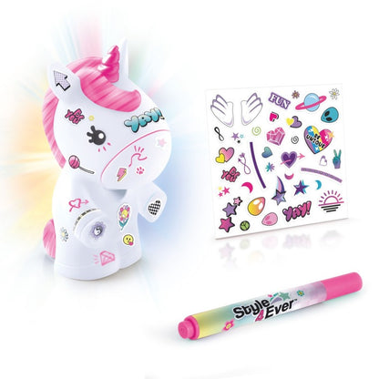 Style4Ever Mini Deco svítící figurka jednorožec růžový