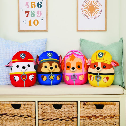 Tlapková patrola trendy plyšák/polštářek Rubble 30cm