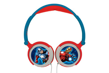 Lexibook skládací drátová sluchátka Avengers s limitem hlasitosti