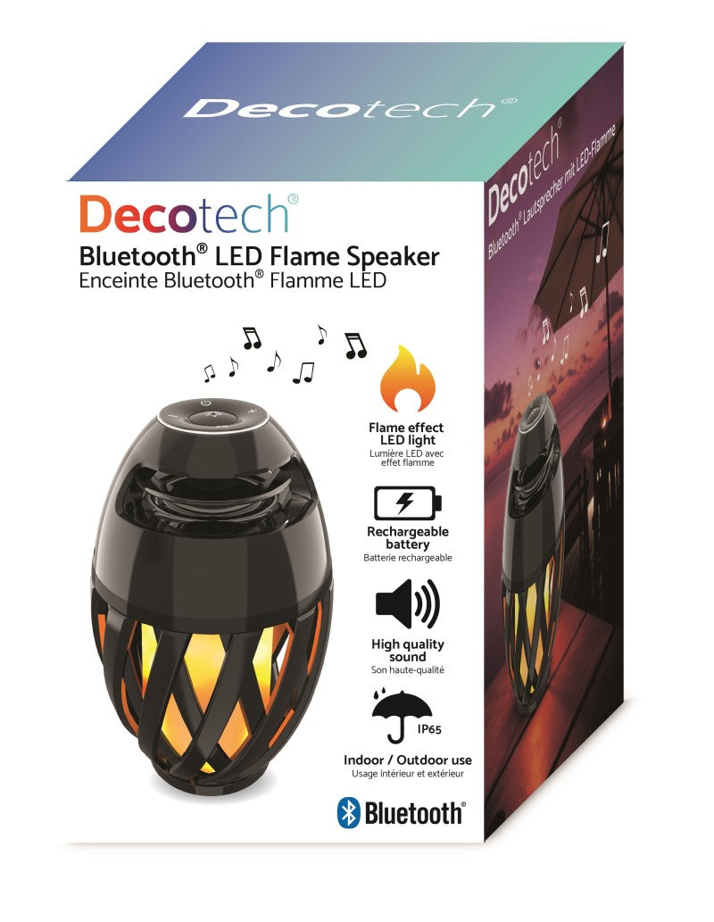 Lexibook reproduktor v plamenném designu s LED a Bluetooth
