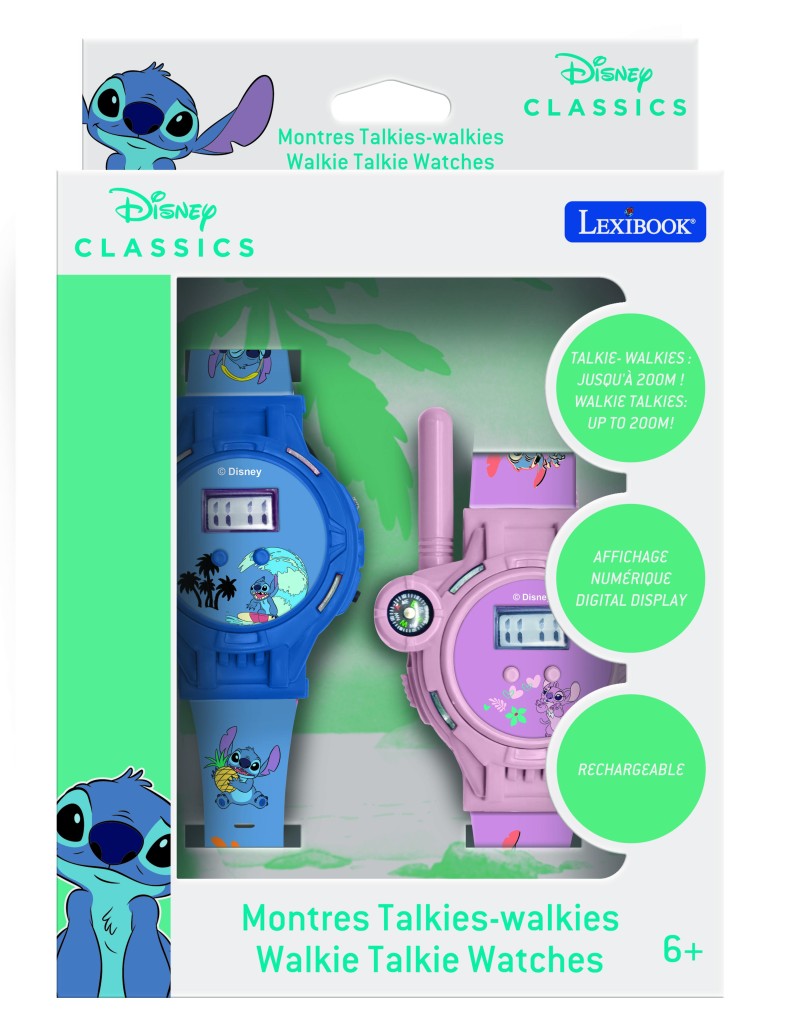 Lexibook hodinky Stitch s vysílačkou s dosahem 200 m