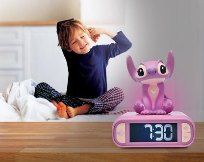 Lexibook budík Stitch Angel se svítící figurkou