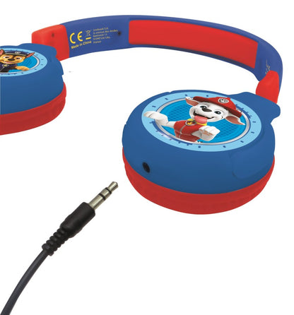 Lexibook 2v1 bluetooth skládací sluchátka Tlapková patrola s limitem hlasitosti