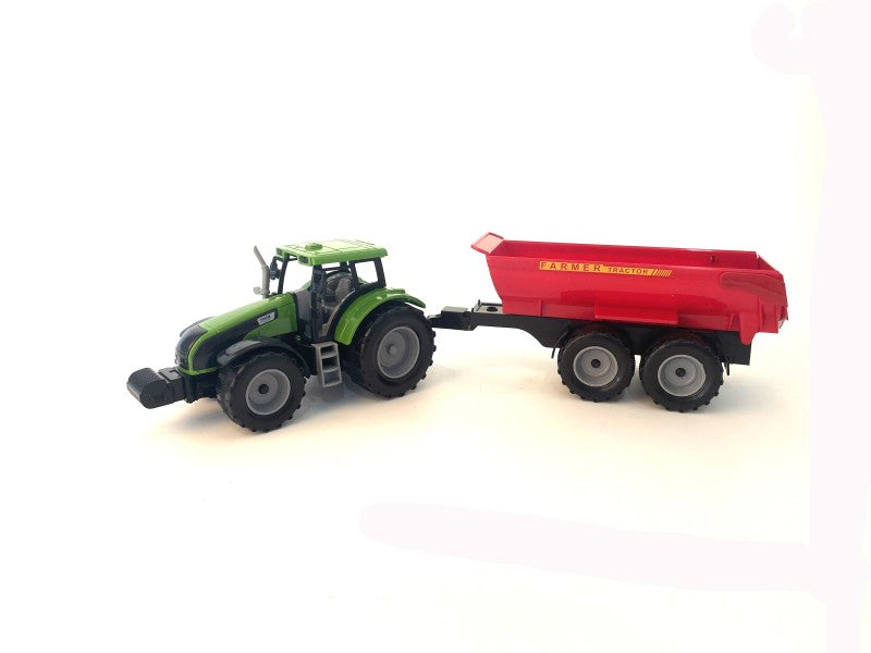 Traktor na setrvačník červený