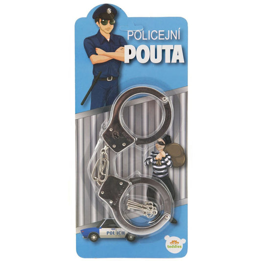 Pouta policejní kov 17 cm s klíčem