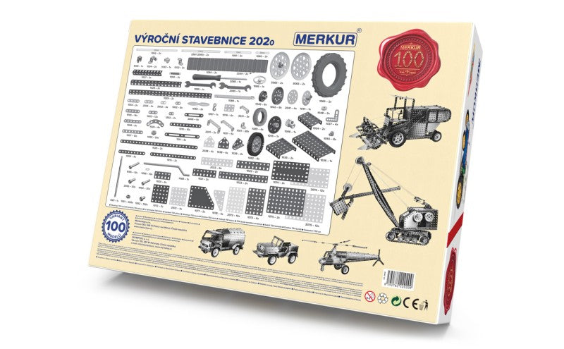 Merkur M2020 Výroční stavebnice, 753 dílů, 100 modelů
