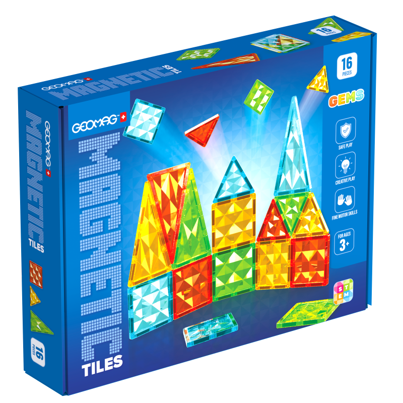 Geomag Magnetic Tiles 16 dílků