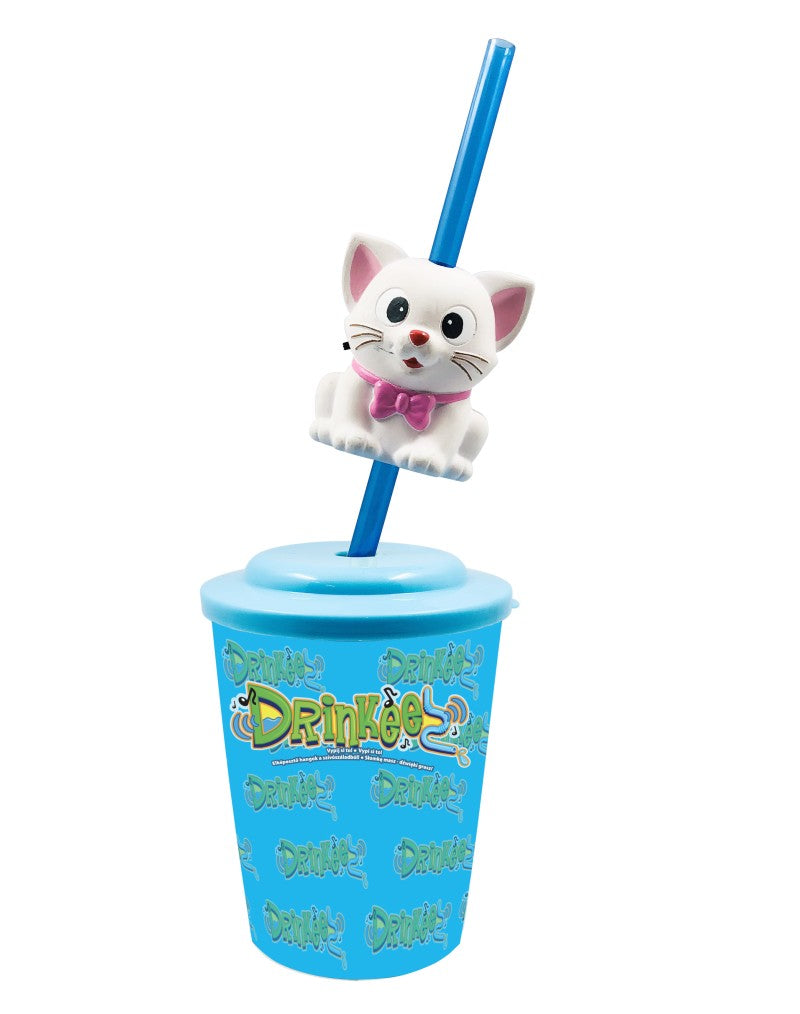 Drinkeez - kelímek s brčkem pejsek sv. hnědý