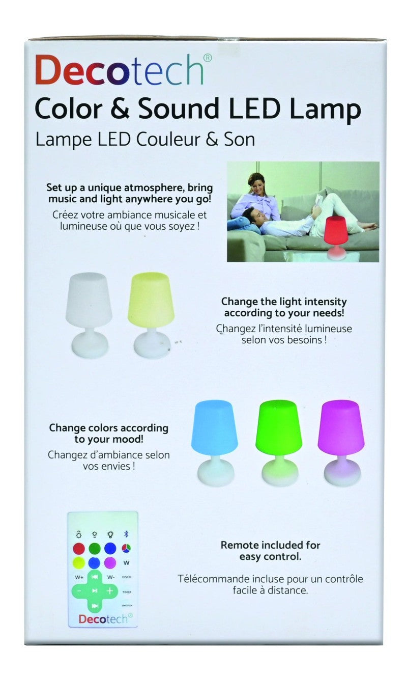 Lexibook bluetooth reproduktor ve tvaru stolní lampy