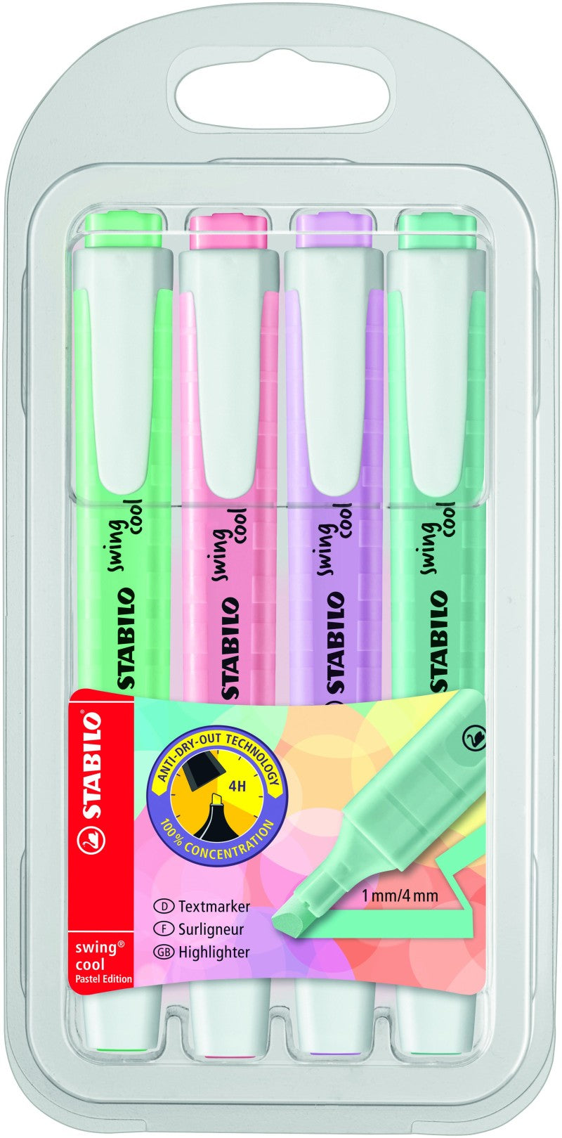 STABILO swing cool pastel 4 ks pouzdro