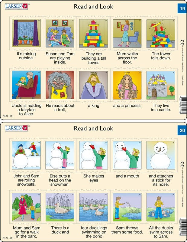 Puzzle Angličtina - krátký text RA10 10 dílků