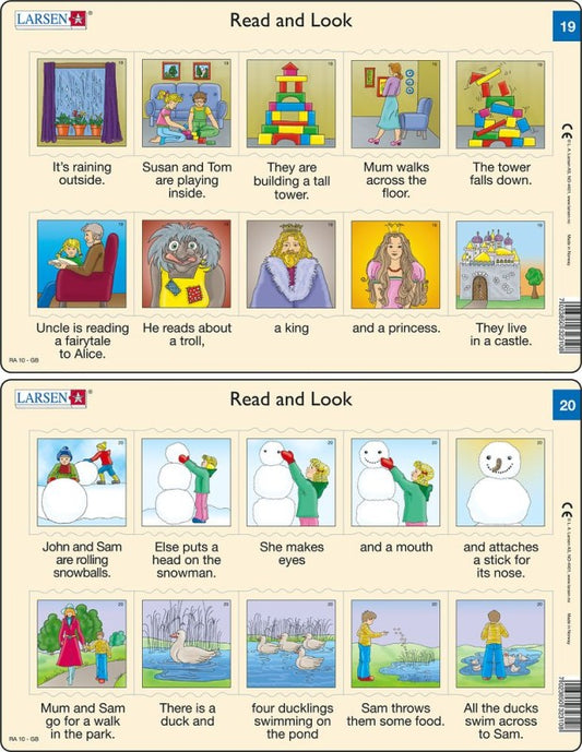 Puzzle Angličtina - krátký text RA10 10 dílků