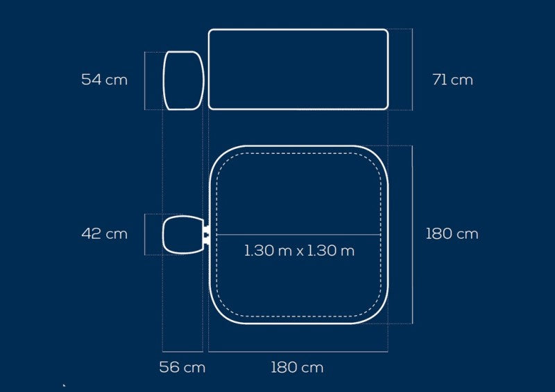 Vířivka Lay-Z-Spa 180cm x 180cm x 71cm Hawaii HydroJet Pro