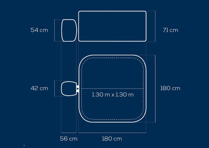 Vířivka Lay-Z-Spa 180cm x 180cm x 71cm Hawaii HydroJet Pro