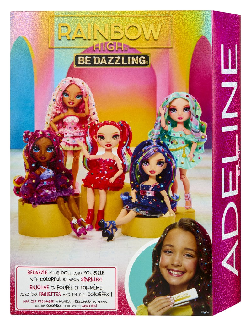 Rainbow High Be Dazzling Fashion panenka - Adeline Rose růžová