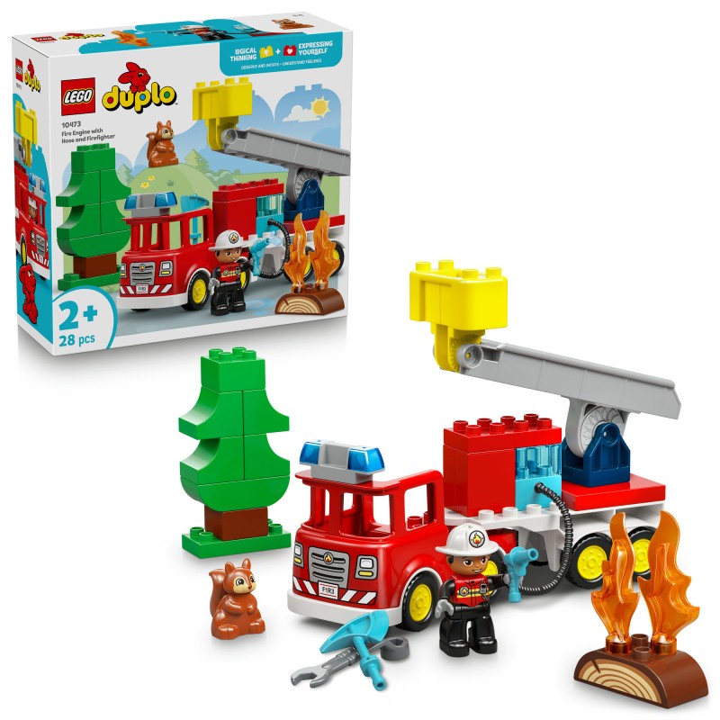 LEGO® 10473 Hasičské auto s hadicí a hasičem
