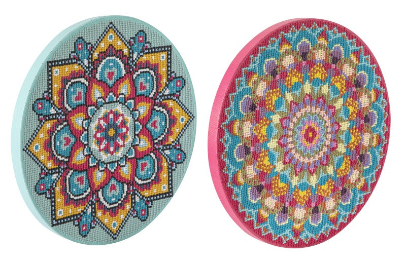 Diamantové malování mandala zelená