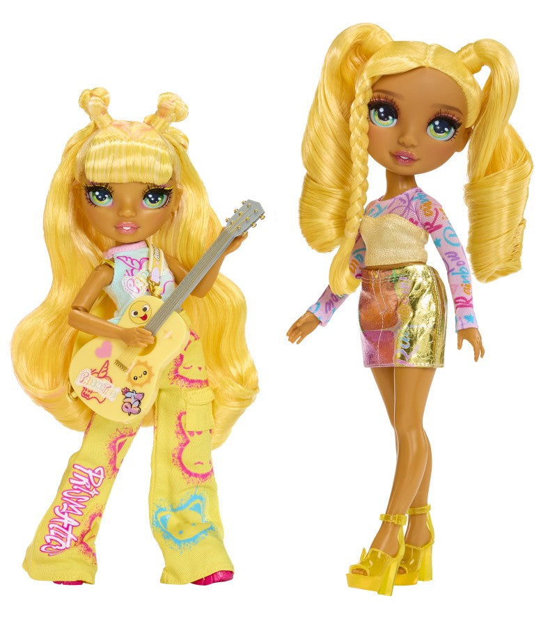 Rainbow High Junior Fashion panenka v rockové kapele - Sunny