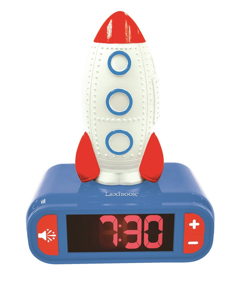 Lexibook budík se svítící raketou