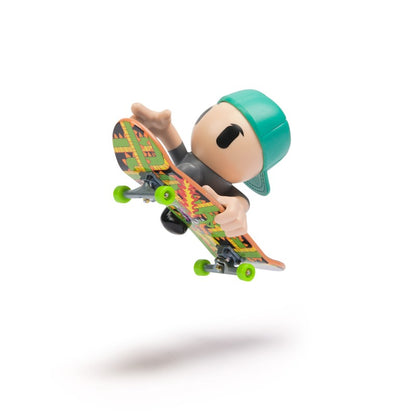 Tech Deck sk8 crew fingerboard s figurkou zelená sluchátka