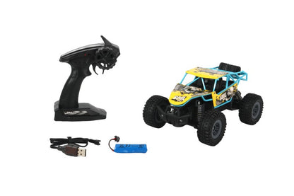 RC terénní auto 1:18 žlutomodré